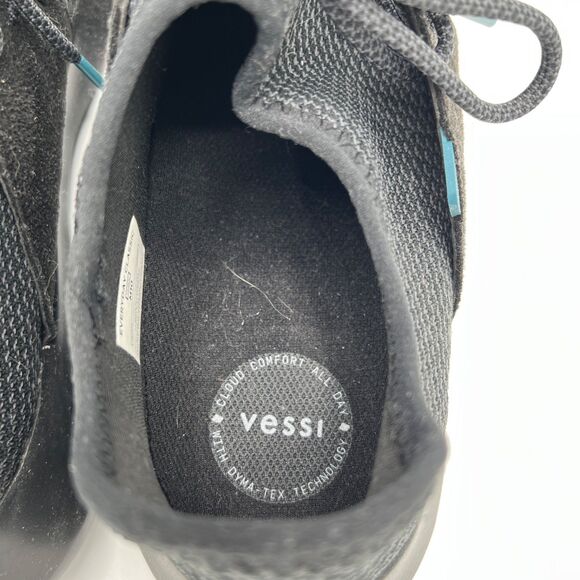Vessi Everyday Classic Waterproof Sneakers Men's Size 10 Black Knit Comfort - Picture 5 of 8